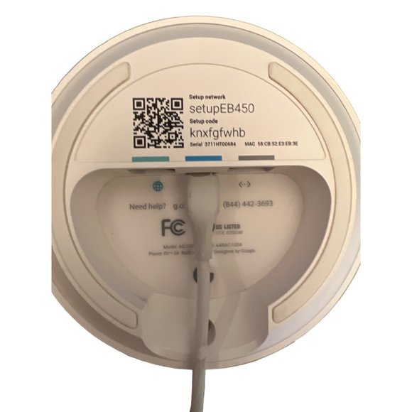 Google WiFi Model AC-1304 - 802.11s Mesh Wi-Fi - Router - Extender - Picture 6 of 7